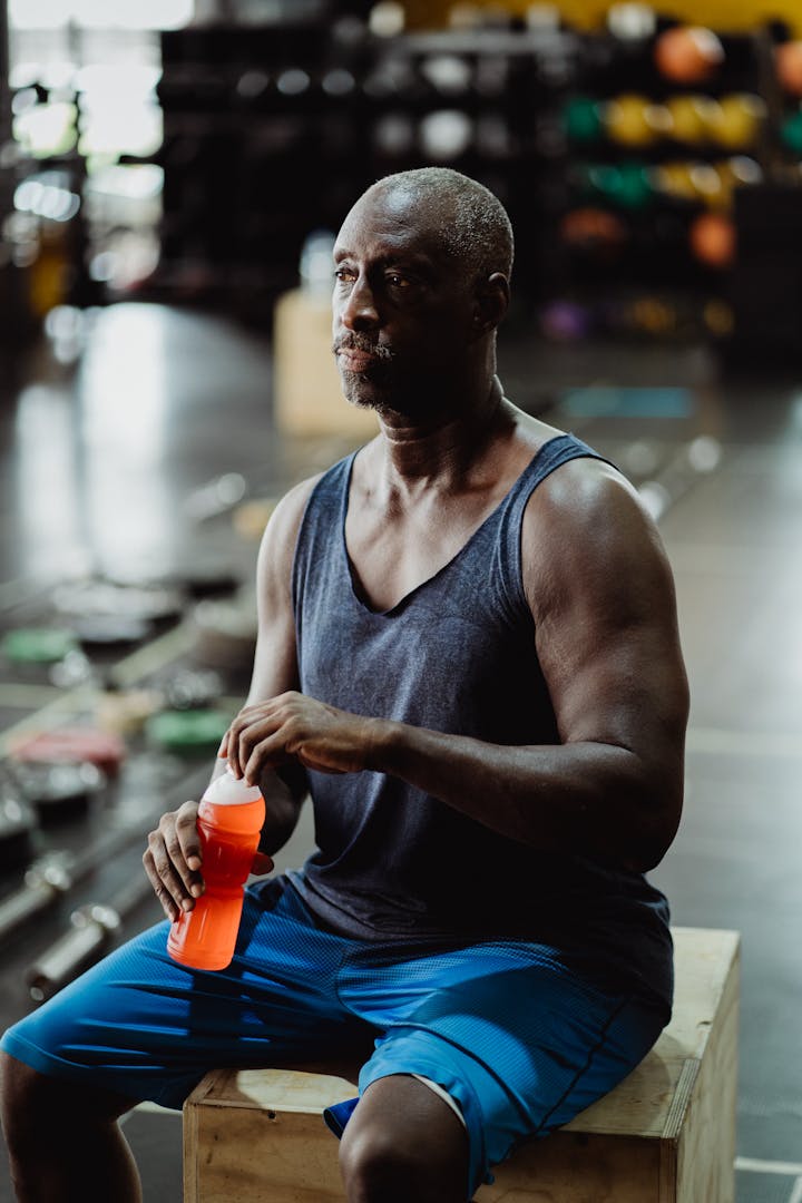 Athlete with Gatorade