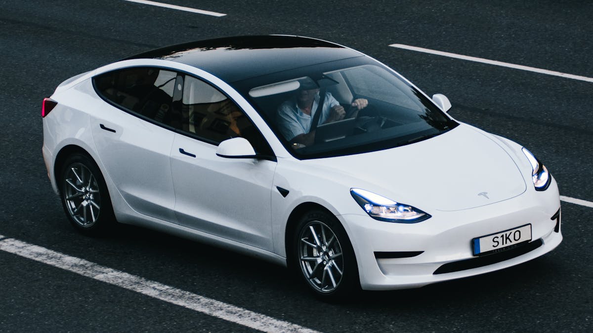Tesla on the open road
